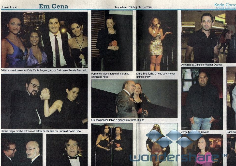 Coluna Em Cena – Jornal Local (Julho&nbsp;2008)